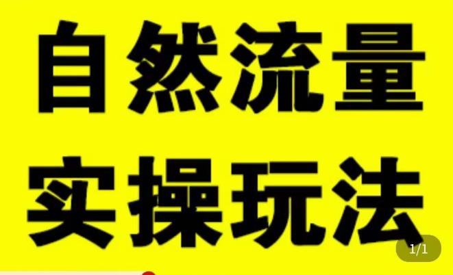 拼多多自然流量天花板，拼多多自然流的实操玩法，自然流量是怎么来的，如何开车带来自然流等知识-逐浪前行