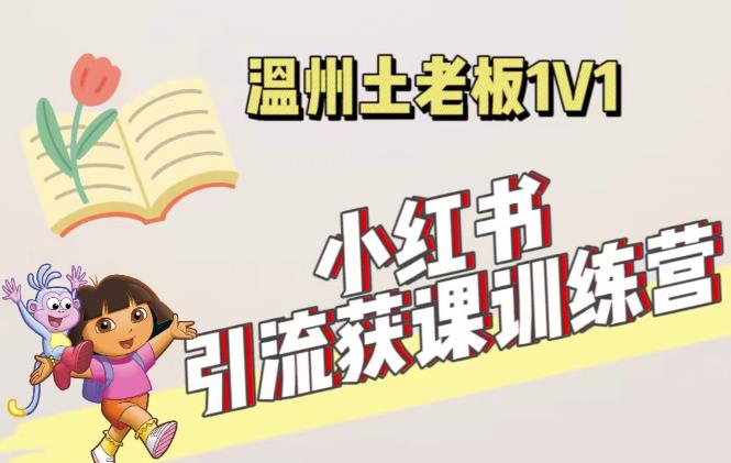 小红书1对1引流获客训练营：账号、内容、引流、成交（价值3999元）-逐浪前行