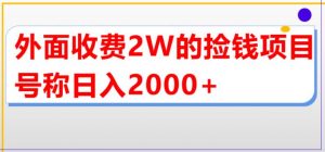 外面收费2w的直播买货捡钱项目，号称单场直播撸2000+【详细玩法教程】-逐浪前行