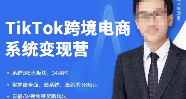 嘉伟5月新课《TiKToK跨境电商变现营》跨境电商系统传授TikTok玩法，从小白到高手，真正的电商实战课程-逐浪前行