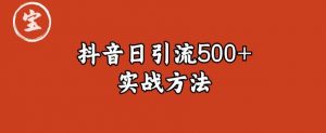宝哥抖音直播引流私域的6个方法,日引流500+-逐浪前行