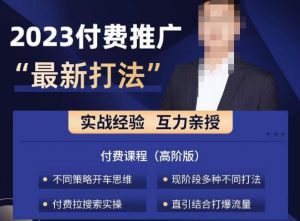 淘宝付费全系列金牌系列,2023付费起流量最新打法,涵盖面广-逐浪前行