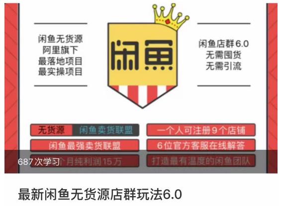 闲鱼无货源店群玩法6.0，无需囤货，无需引流，两个月盈利18W的核心秘籍，所有细节一清二楚-逐浪前行