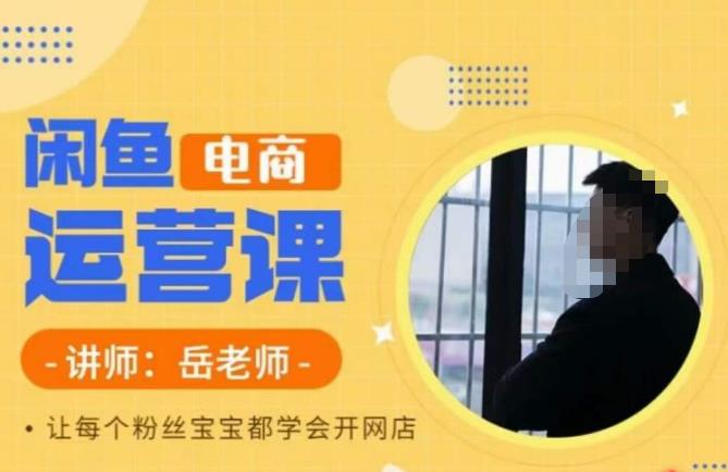 岳老师·闲鱼电商运营课，让每个粉丝宝宝都学会开网店-逐浪前行