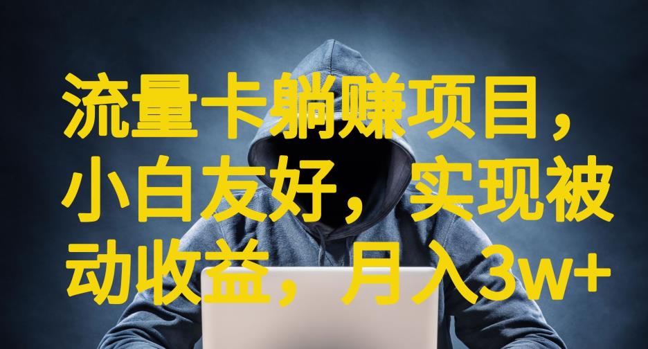 流量卡躺赚项目，小白友好，开设后台，实现被动收益，只要出卡，就能一直赚钱，利润高昂【揭秘】-逐浪前行