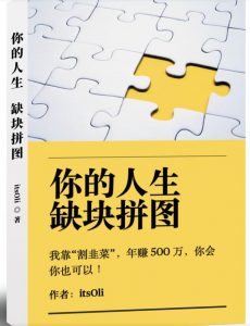 某高赞电子书《你的人生，缺块拼图——我靠“割韭菜”，年赚500万，你会你也可以》-逐浪前行
