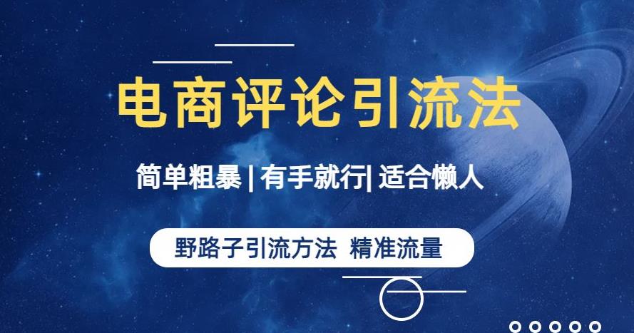 简单粗暴野路子引流-电商平台评论引流大法，适合懒人有手就行【揭秘】-逐浪前行