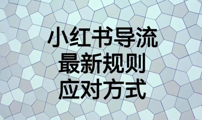 小红书导流最新规则应对方式【揭秘】-逐浪前行