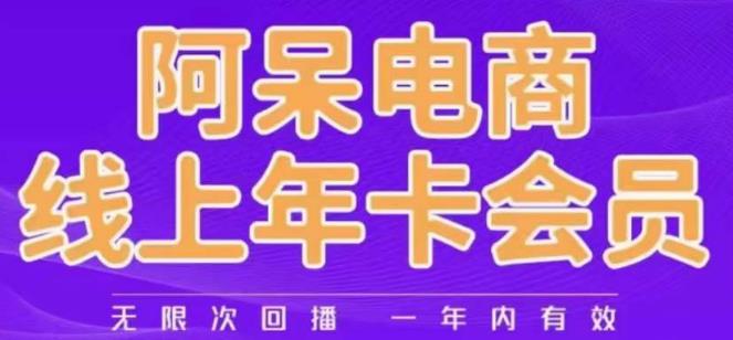 阿呆电商线上年会员，阿呆电商干货分享（更新中）-逐浪前行