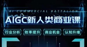 张诗童·AIGC新人类商业课,行业分析/效率提升/商业机会/认知升维-逐浪前行