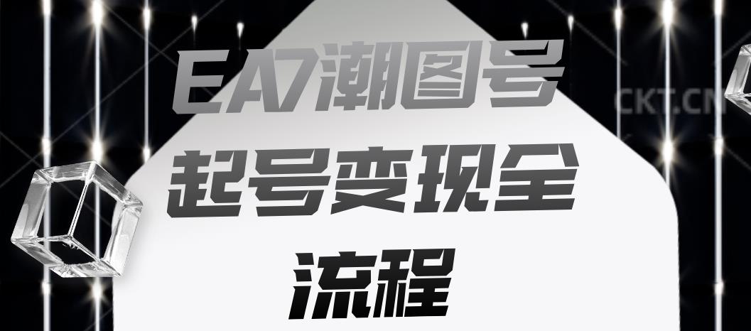 EA7潮图号起号变现全流程，快速起号飞速涨粉【揭秘】-逐浪前行