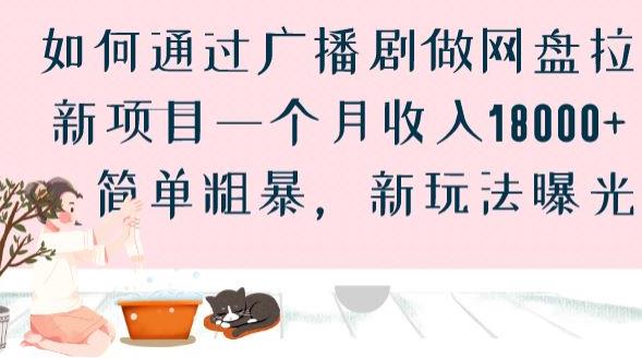 如何通过广播剧做网盘拉新项目一个月收入18000+，简单粗暴，新玩法曝光【揭秘】-逐浪前行