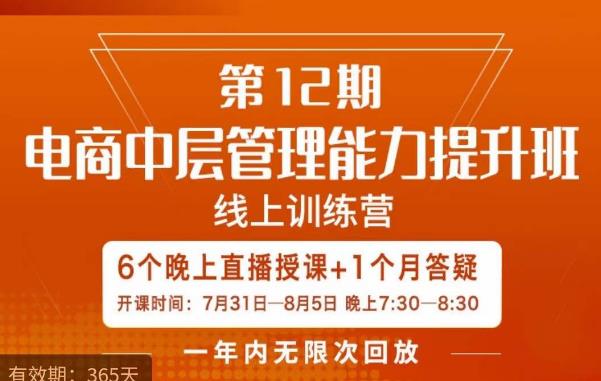 陈少珊·电商中层管理能力提升班，学习对象-电商公司各个岗位的主管，20人人以内的电商公司老板-逐浪前行