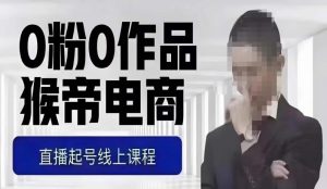 猴帝最新1600线上课,0粉起号实操教学,自然流量天花板,7-8月9节,20+小时-逐浪前行