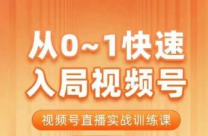 陈厂长·从0-1快速入局视频号课程,视频号直播实战训练课-逐浪前行