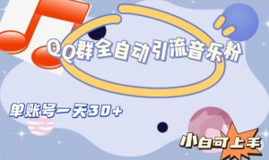 QQ群全自动引流音乐粉,单账号一天轻松引流30+-逐浪前行