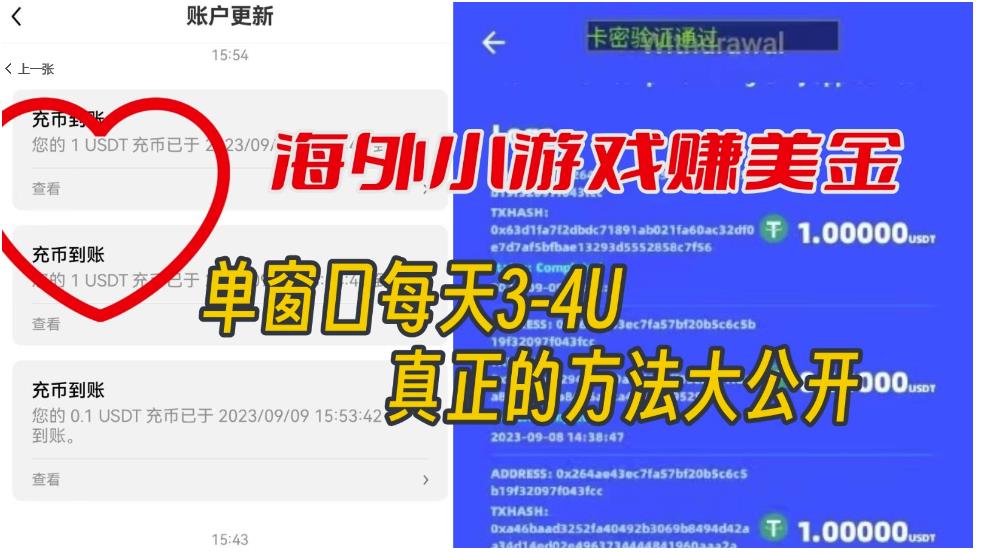 海外小游戏美金项目真正可以达到3-4U单窗口的方法，单台电脑收入300+【揭秘】-逐浪前行