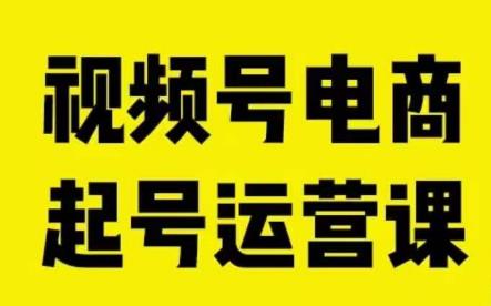 视频号电商起号运营课，教新人如何自然流起号，助力商家0-1突破-逐浪前行