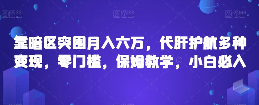 靠暗区突围月入六万，代肝护航多种变现，零门槛，保姆教学，小白必入【揭秘】-逐浪前行
