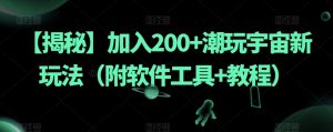 【揭秘】加入200+潮玩宇宙新玩法(附软件工具+教程)-逐浪前行