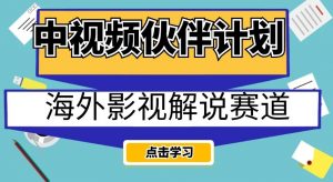 中视频伙伴计划海外影视解说赛道,AI一键自动翻译配音轻松日入200+【揭秘】-逐浪前行