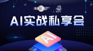 AI实战私享会,各种ai变现玩法,AI变现思路-逐浪前行