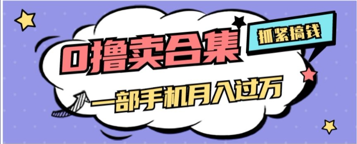 0撸项目月入过万，售卖全套ai工具合集，一单29.9元，一部手机即可【揭秘】-逐浪前行