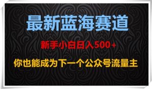 最新蓝海赛道,新手小白日入500+,你也能成为下一个公众号流量主【揭秘】-逐浪前行
