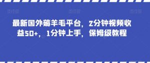 最新国外薅羊毛平台，2分钟视频收益50+，1分钟上手，保姆级教程【揭秘】-逐浪前行