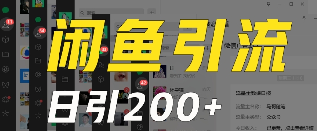 外面收费6980闲鱼引流法，日引200+创业粉，每天稳定2000+收益，保姆级教程（适合居家创业）-逐浪前行