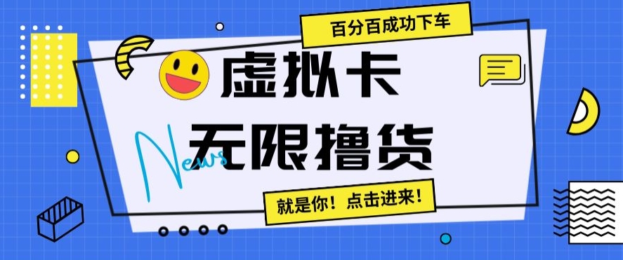 虚拟卡无限撸货，百分百成功下车【仅揭秘】-逐浪前行
