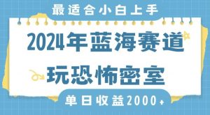 2024年蓝海赛道玩恐怖密室日入2000+,无需露脸,不要担心不会玩游戏,小白直接上手,保姆式教学【揭秘】-逐浪前行