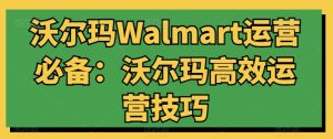 沃尔玛Walmart运营必备:沃尔玛高效运营技巧-逐浪前行