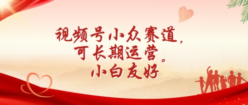 视频号小众赛道，可长期运营，小白友好【揭秘】-逐浪前行