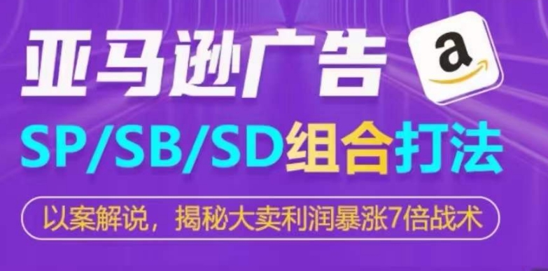 亚马逊SP/SB/SD广告组合打法，揭秘大卖利润暴涨7倍战术-逐浪前行