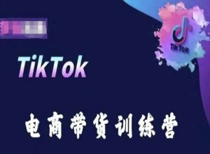 TikTok电商带货训练营,跟随时代潮流,跨境掘金-逐浪前行