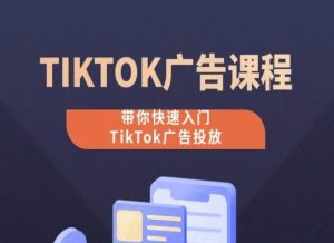 TikTok广告投放课程,从0-1实操课,带你快速入门TikTok广告投放-逐浪前行