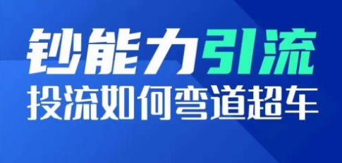 钞能力引流：投流如何弯道超车，投流系数及增长方法，创造爆款短视频-逐浪前行