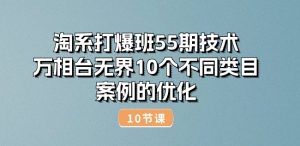 淘系打爆班55期技术:万相台无界10个不同类目案例的优化(10节)-逐浪前行