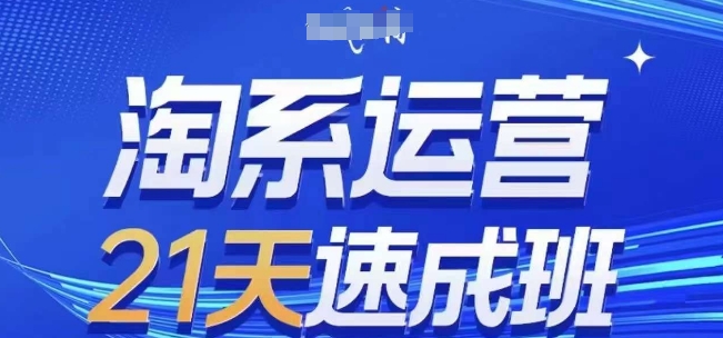 淘系运营21天速成班(更新24年6月)，0基础轻松搞定淘系运营，不做假把式-逐浪前行