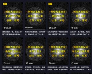 大案纪实解说课，2024年最新抖音大案教学教程-逐浪前行