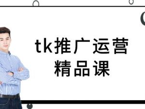 tk推广运营精品课-tiktok跨境电商教程-逐浪前行