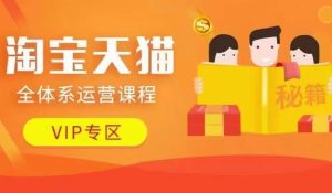淘宝天猫全体系运营课程【9月24更新】,店铺全系运营、动销玩法、擦边球玩法等等-逐浪前行