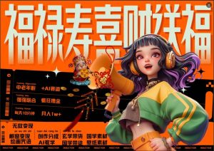 AI狂撸中老年赛道,福禄寿喜财送财送福,每日轻松十分钟,月入1W+, 抓紧冲-逐浪前行