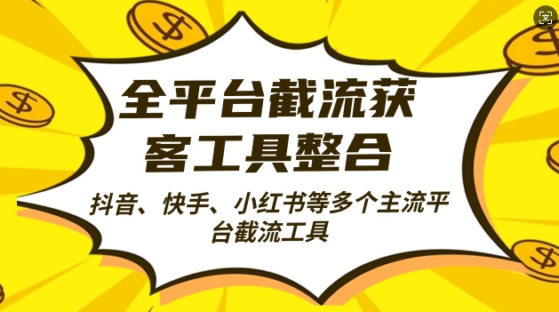 全平台截流获客工县整合全自动引流，日引2000+精准客户【揭秘】-逐浪前行