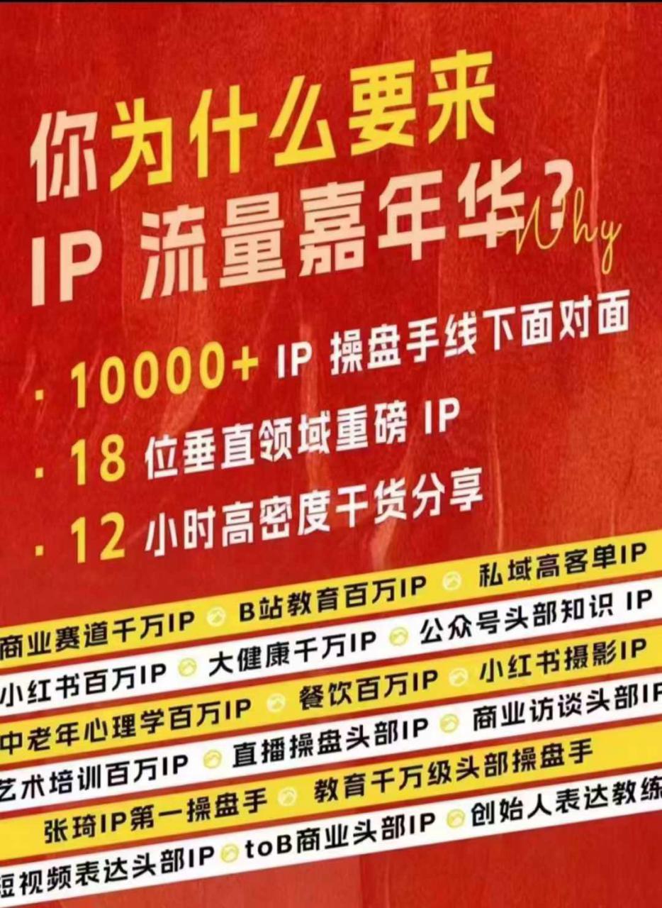 群响IP流量嘉年华，​现场视频+IP江湖2024典藏版PPT-逐浪前行