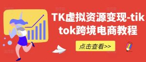 TK虚拟资源变现-tiktok跨境电商教程-逐浪前行