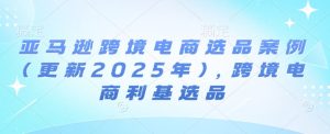 亚马逊跨境电商选品案例(更新2025年3月),跨境电商利基选品-逐浪前行