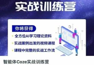 智能体Coze实战训练营,掌握新时代效率工具,让你人生即刻开挂-逐浪前行