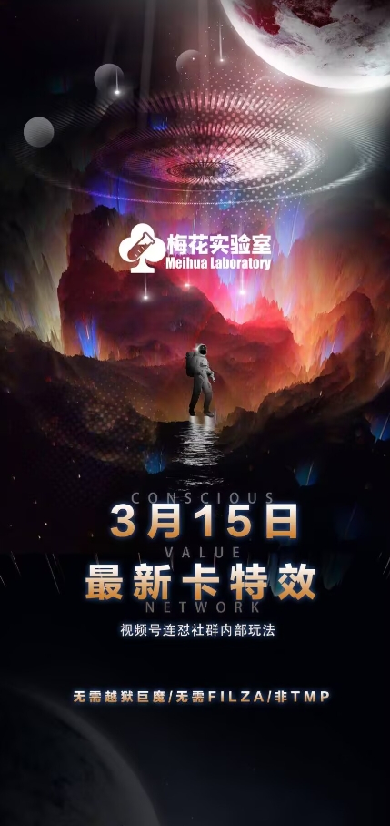梅花实验室视频号连怼玩法-3月15日最新卡特效技术(无需越狱、巨魔、tmp)-逐浪前行
